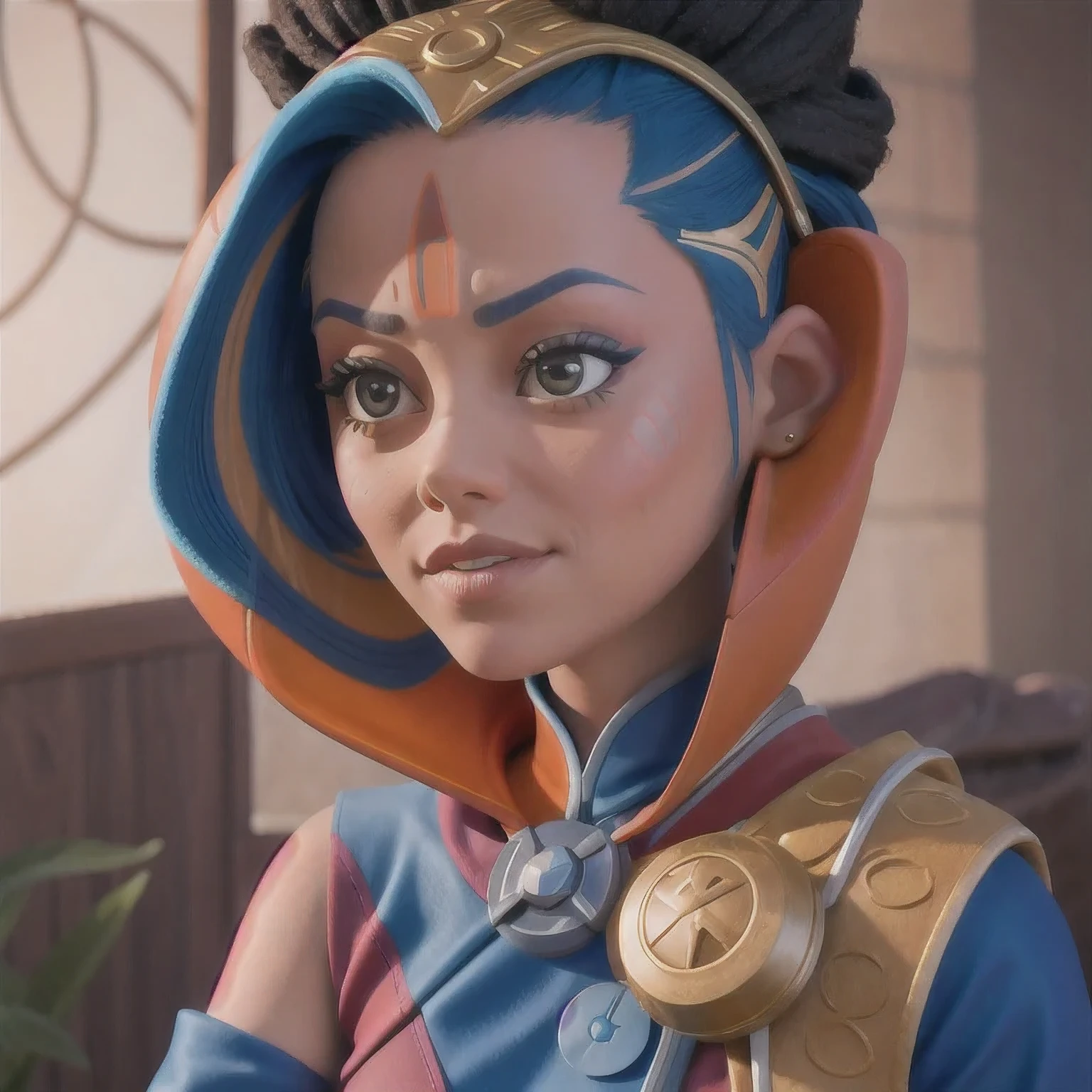 ,Close-up of a person wearing a star wars mask, Ahsoka Tano, portrait of Ahsoka Tano, from the mandalorian (2019), in the star wars sequels, Tessa Thompson inspired, Ray, Tessa Thompson, Star Wars Screenshots, portrait of ororo munroe, Wakanda, Ariana Grande in Star Wars