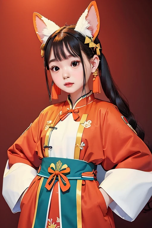 masterpiece、High resolution、Carrots placed Chinese clothing