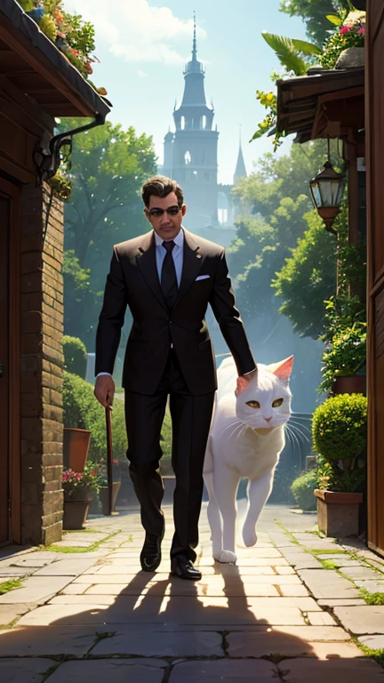 The Billionaire and the Cat, The Lady and the Cat, cute, Moving cat, Fantasy World Cats