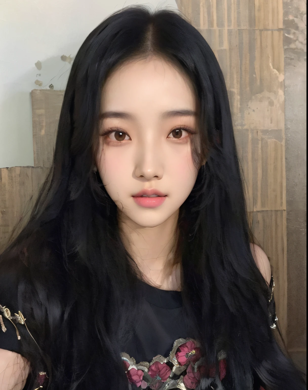 Araped woman with long black hair and black top, BLACKPINK's Index, BLACKPINK's Index, Retrato Jisoo Blackpink, Dilabba Dilmurat, Heonhwa Choi, Retrato de Josh de Blackpink, Josh de Blackpink, sun yunjoo, Jinyoung Shin, Best Face, woo sision, Ye Wenfei, Chassis, krystal