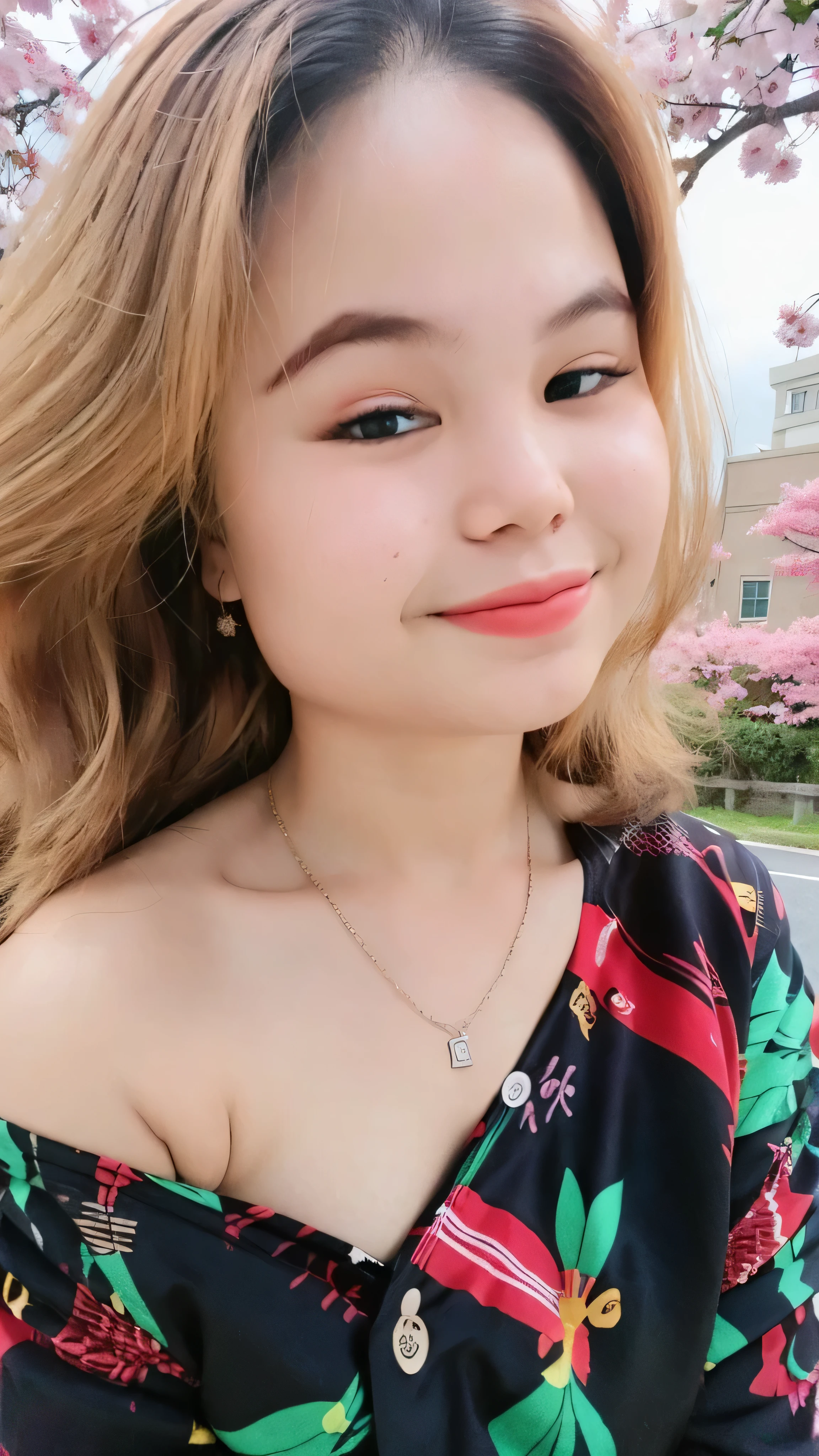 (super highest quality:1.3) (very realistic, Photoreal:1.3), (sharp focus:1.3), (Realistic and very high quality:1.3). (high resolution/High resolution:1.3), very delicate and beautiful, soft light, (brown hair, Shoulder-length straight bob hair sways in the wind), beautiful detailed girl, highly detailed eyes and face, beautifully detailed nose, thin and beautiful eyes, 1 girl, Japanese, Pure beauty, cute, young, (smaller chest), realistic face, realistic body, beautiful thigh, open shirt, mini skirt, cherry blossom background