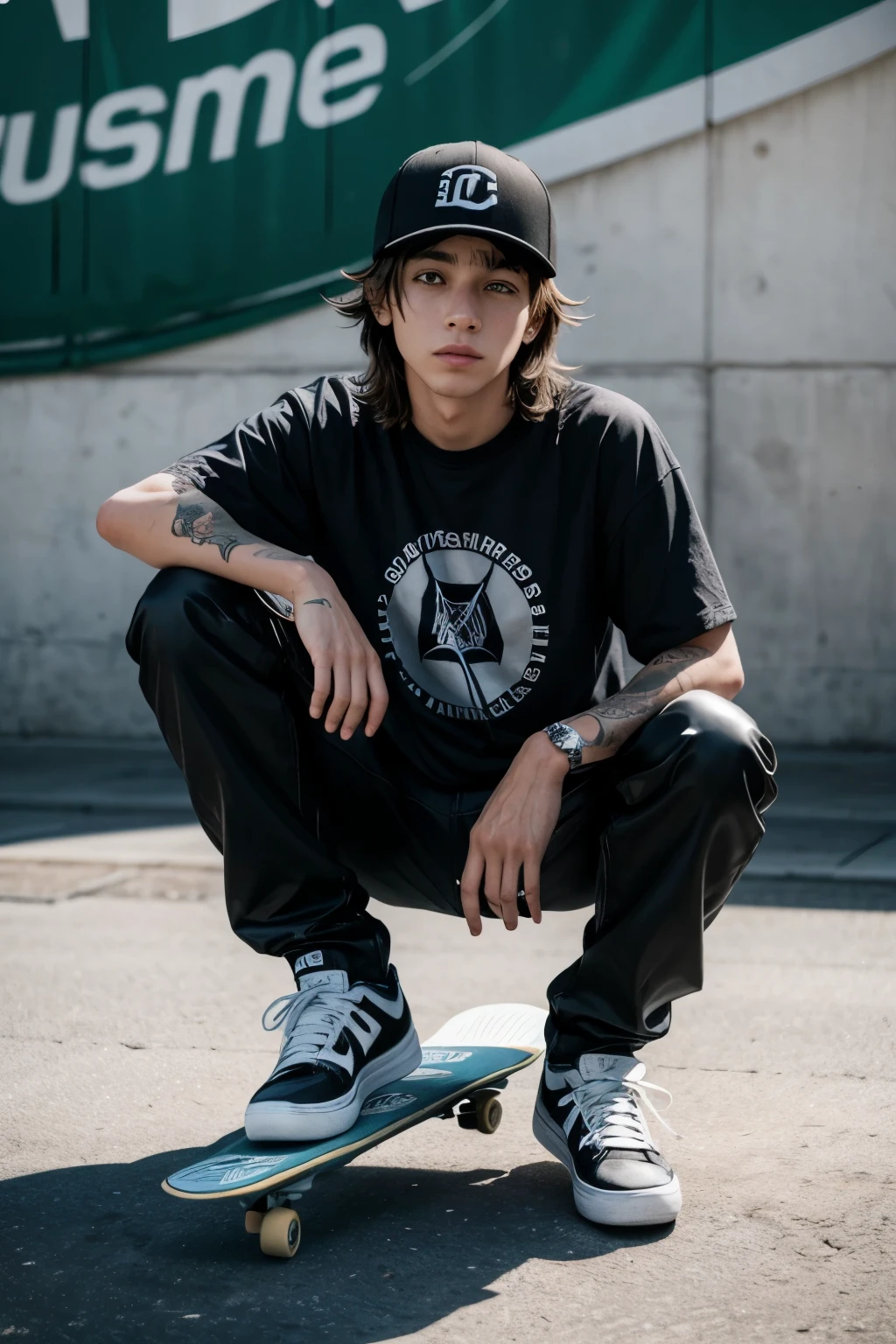 Logo de skateboarding con un texto que diga JRHISJARTA