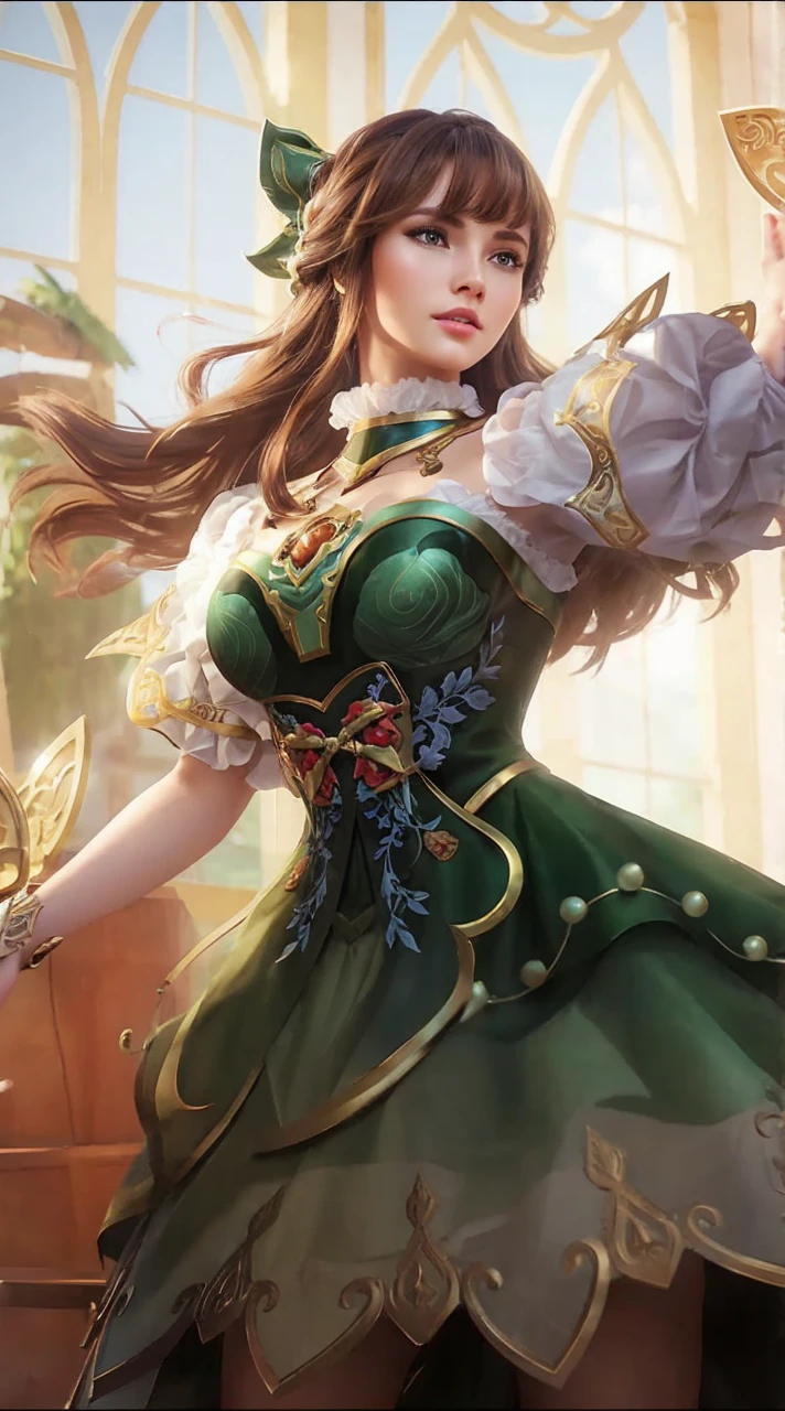 Guinevere , brown hair , beautiful , 3d face , 3d , women .