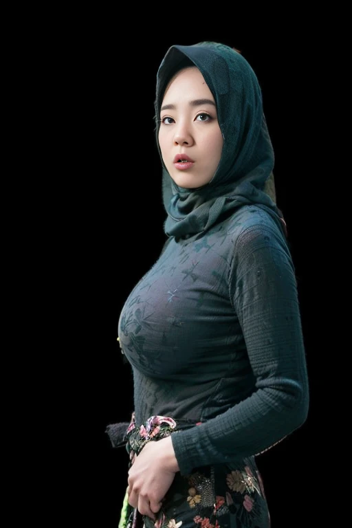 ((Saggy tits:1.5)), ((Gigantic tits:1.7)), (from behind up) seductive pose, ((Thin:2.1)), (Happy smile), (((HIJAB MALAY GIRL))), masutepiece, High quality, UHD 32K, Realistic face, Realistic skin feeling , A Japanese Lady, 58 years old matured lady, (((FLAT CHEST))), (Night time at forest), ((look In front  at the camera and SADNESS)), (((GREEN FLUORESCENT & GREEN FLUORESCENT))), ((GREEN FLUORESCENT LIPS)), ((Floral Pattern)), ((wearing strapless top)), dark night background , black forest night, horror scary place,