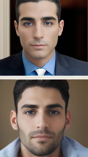 a  Ashkenazi men focus on the face.
