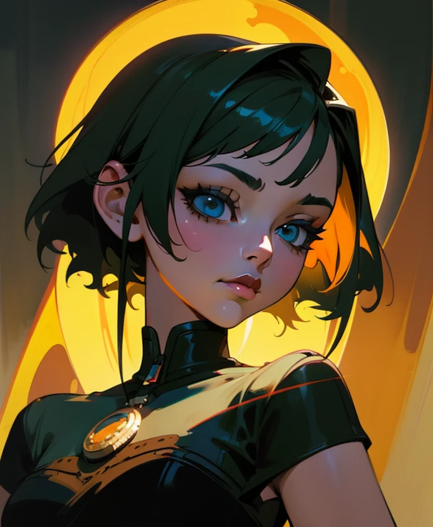 A goddess, nice perfect face with soft skinice perfect face, Concept art portrait by Greg rutkowski, Art germ, Ultra-detailed and sophisticated Gothic art trends in Artstation's ternary colors, Fantastical, intricately details, Splash screen, Complementary colors, fantasy concept art, 8K resolution, Deviantart's masterpiece, Oil painting, Heavy strokes,