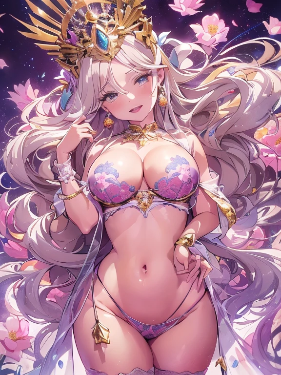 Women with big breasts, Exposing shoulders, Blonde, colored feather, metal ornaments, colored Flowers, particle, Light, (masterpiece, high quality,最high quality, Official Art, beautiful and aesthetic:1.2), (1 girl:1.3), Very detailed,(Fractal Art:1.1),(colorful:1.1)(Flowers:1.3),Most detailed,(Tangled:1.2), (Dynamic pose), (Abstract background:1.3), (Shiny skin), (Many colors :1.4), ,(Earrings:1.4), (feather:1.4),masterpiece, high quality, Very detailed, 30~40 years, Full Body Shot, Mature Woman, beautiful Mature Woman, Nightgowns and underwear, Captivating smile, Thick lips, Plump lips, blush, Looking at the audience, Provocative expression, Cleavage, Plump、Curvy Hips、Attractive face、Mischievous face、Sexy Lingerie 、An inviting gaze、Expressing emotions、Obscene underwear、Erotic see-through lingerie set、Standing position、Gorgeous AccessoriesVarious Hairstyles,Gold headband,Ample breasts,Uneven buttocks,Greek clothing,Tulle covers the chest,Perfect balance, Detailed clothing details,Temple,marble,Statue of God,cinematic Lighting, Film Grain, Fuji Color, contrast of Light and dark, 8k, masterpiece, Very detailed, Attention to detail, high quality, High resolution, masterpiece, 最high quality, Very detailed, 30~40 years, Full Body Shot, Mature Woman, beautiful ,Mature Woman, Nightgowns and underwear, Captivating smile, Thick lips, Plump lips, blush, Looking at the audience, Provocative expression, Hairstyles, Cleavage, Plump、Curvy Hips、Attractive face、Mischievous face、Sexy Lingerie 、An inviting gaze、Expressing emotions、Obscene underwear、(((Erotic see-through lingerie set)))、Standing position、Gorgeous Accessories、Lift your butt, From below, (((Browsing Caution: 1.4)))、Exposed breasts、Breathless face、Openwork decoration,(((Correct body with masturbation through a see-through dress))) masterpiece, 最high quality, Very detailed, 30~40 years, Full Body Shot, Mature Woman, beautiful Mature Woman, Nightgowns and underwear, Captivating smile, Thick lips, Plump lips, blush