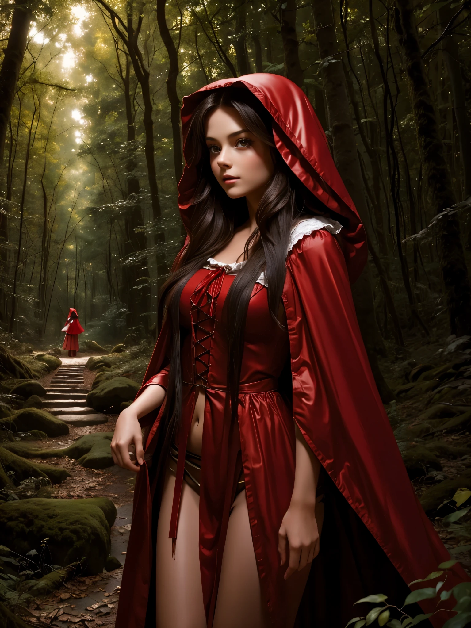 moonlight ((a deserted lake)) three Vampire women, ((three girls only)), (full body), (((red eyes and fangs))), one brunette, one blonde, one redhead, pale skin, (sexy see-thru nightgowns), ((NSFW)), (open mouths, blood on mouths), (evil grins), looking at viewer, rising out of the water, soaking wet. style of a painted book illustration, dramatic lighting, (depth of field), ((masterpiece)), ((best quality)), ((highly detailed)), horror theme