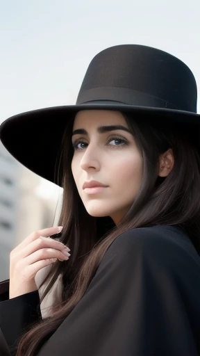 a Haredi woman focus on the face.