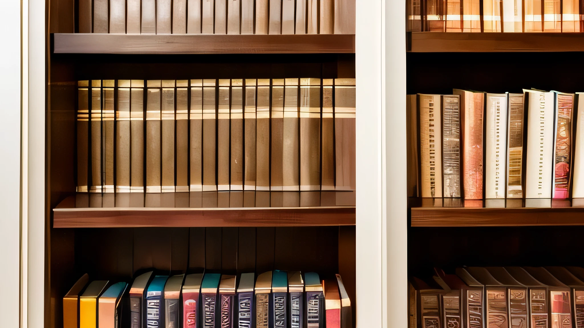 bookshelf, library