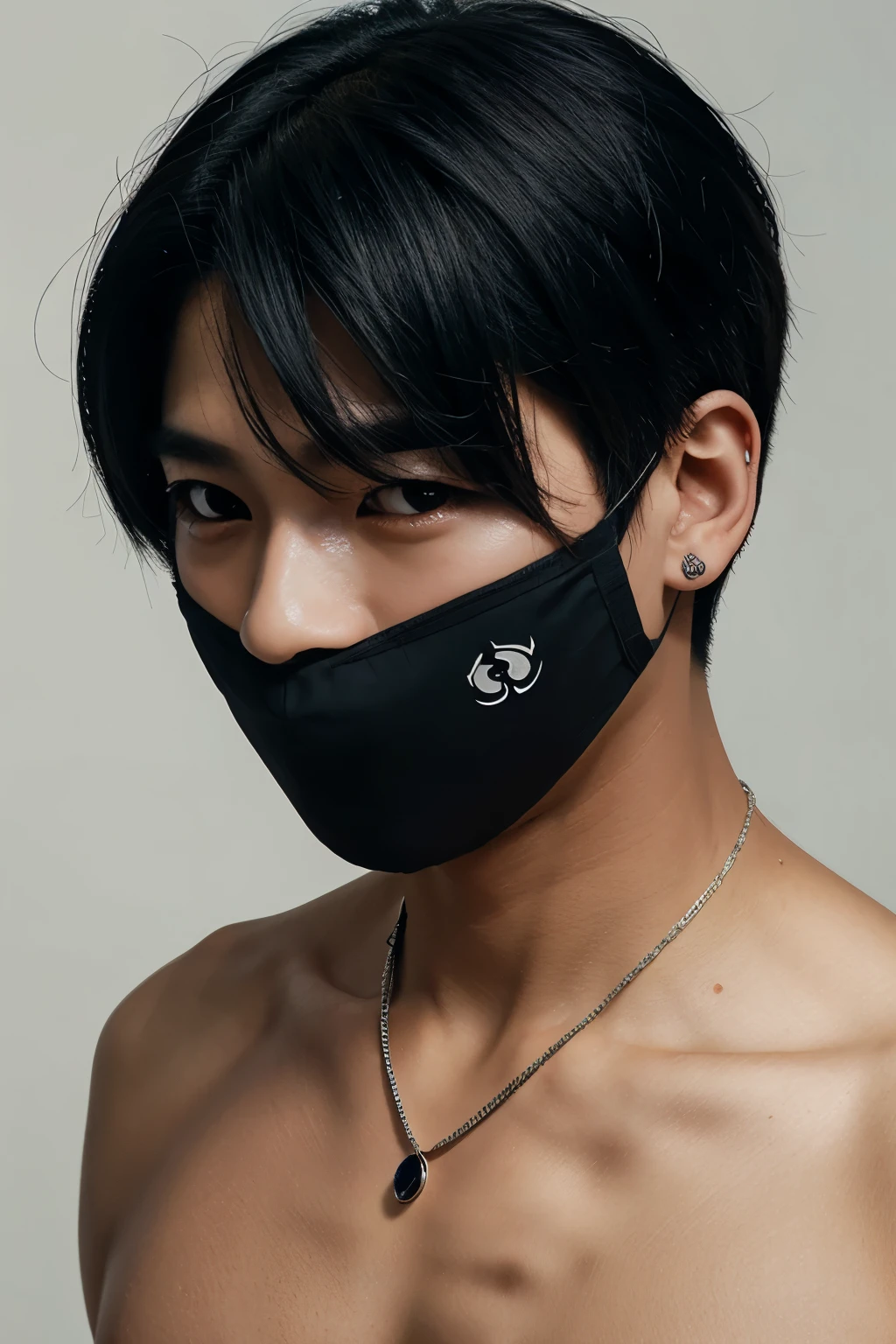 logo for a kpop boy group with a traditional dark concept