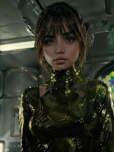 Ana de Armas olhos verdes brilhantes, deitada, pornografia POV, ???????? pornography explicit pornography, Symmetrical face, boca perfeita, alta qualidade, Hiper realista.
