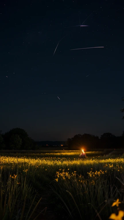 Firefly at night
