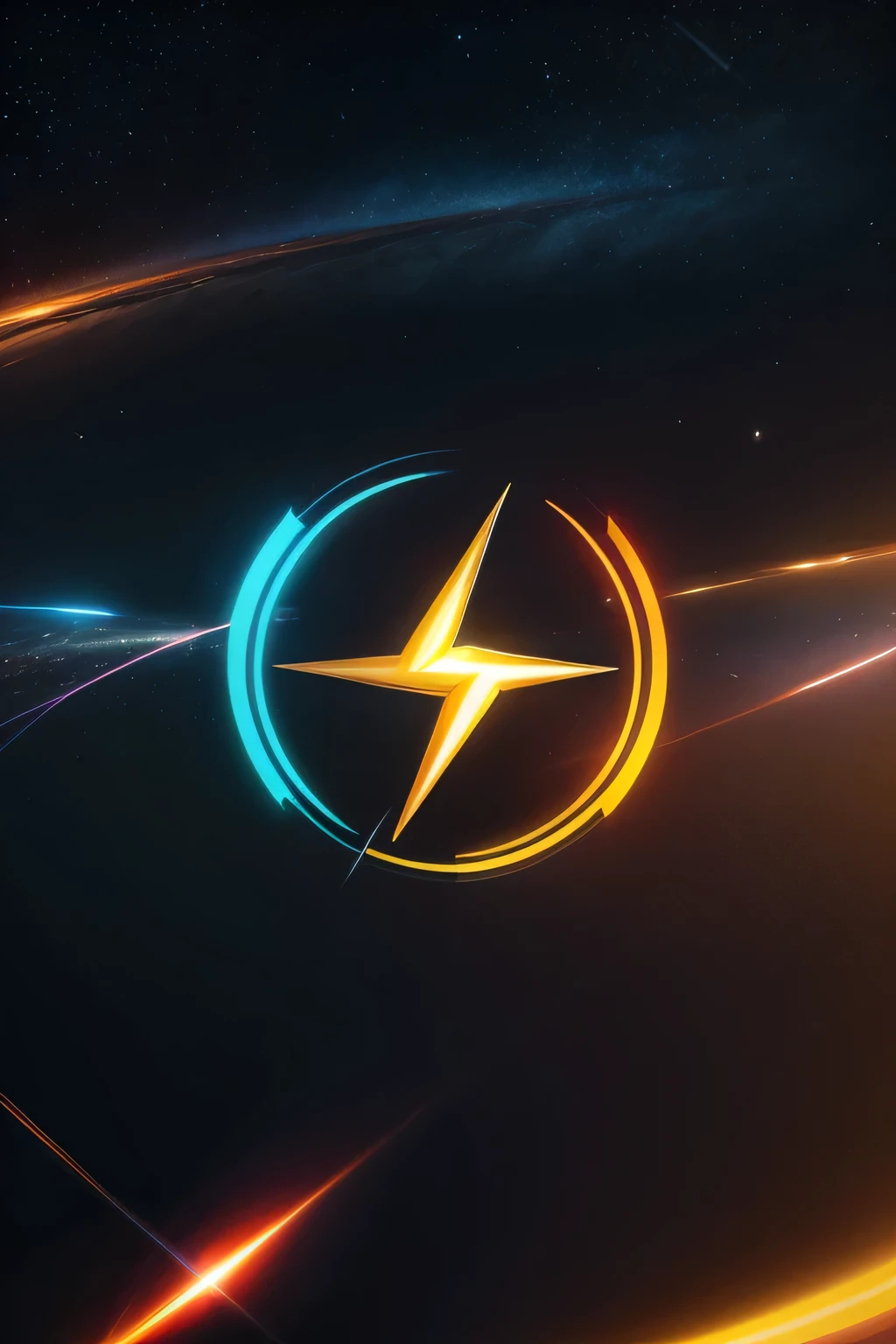 An enterprise logo with the name "FlashCorp" using blue and orange colours. Its a Potography company