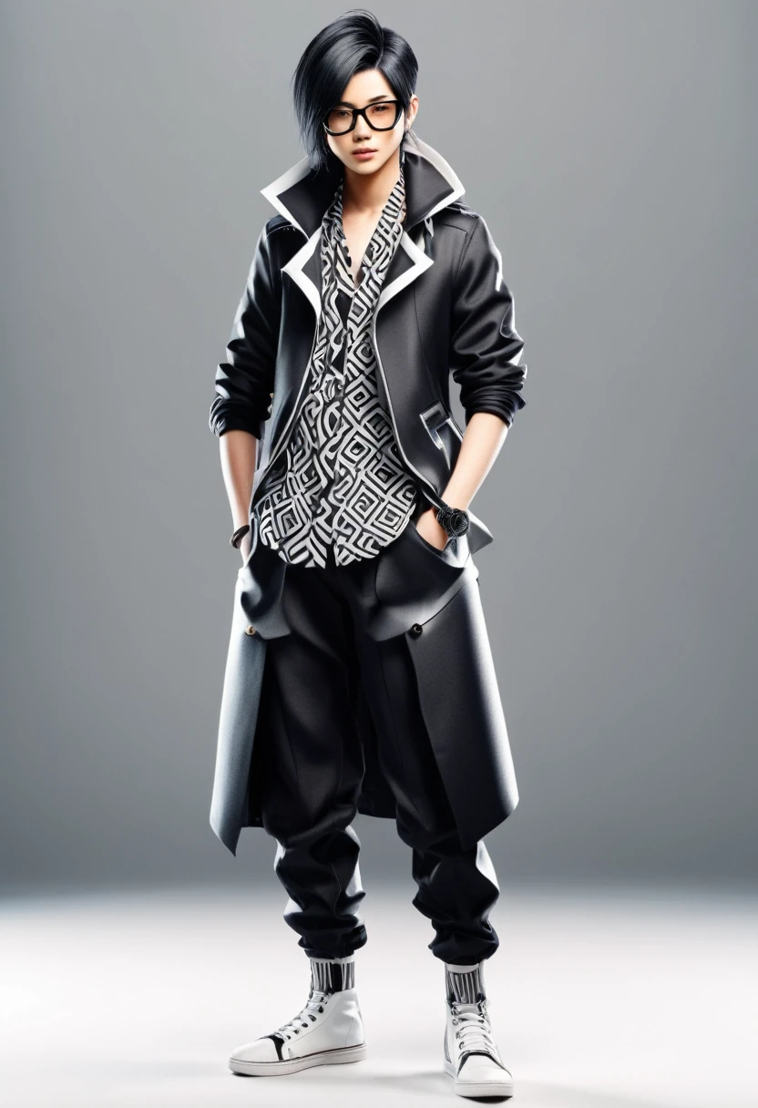 Manga character with stylish outfit