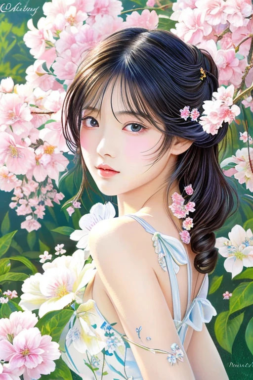 tmasterpiece、top-quality、Very delicate and beautiful girl、Extremely Delicately Beautiful、Ultra-fine、top-quality、Girl vizuuchi Seii、hololive、top-quality、illustratio、Realism、hentail realism