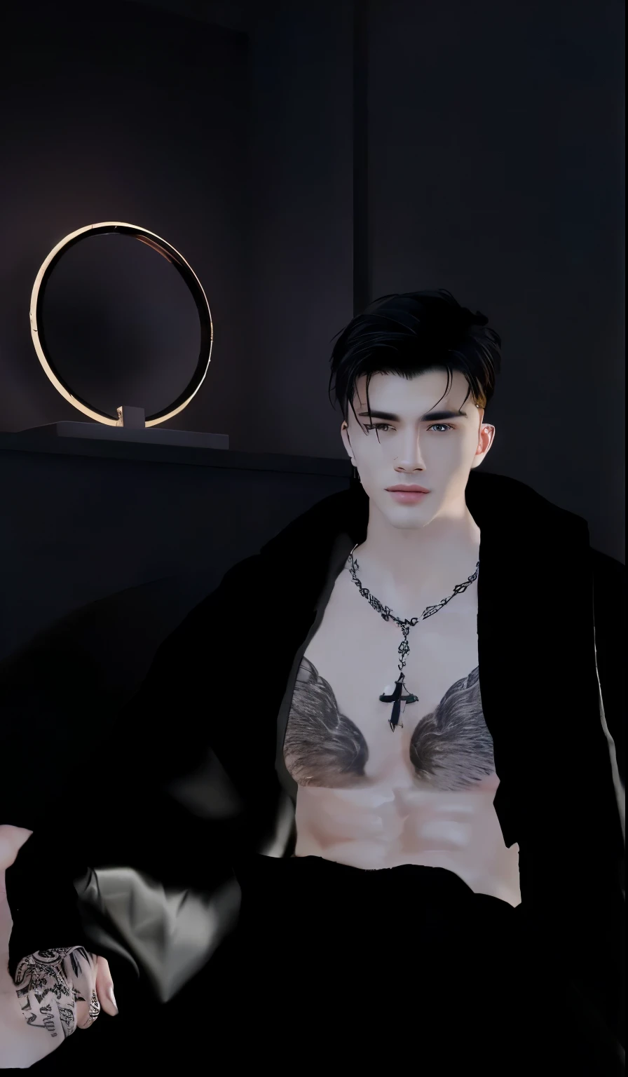 realistic handsome man