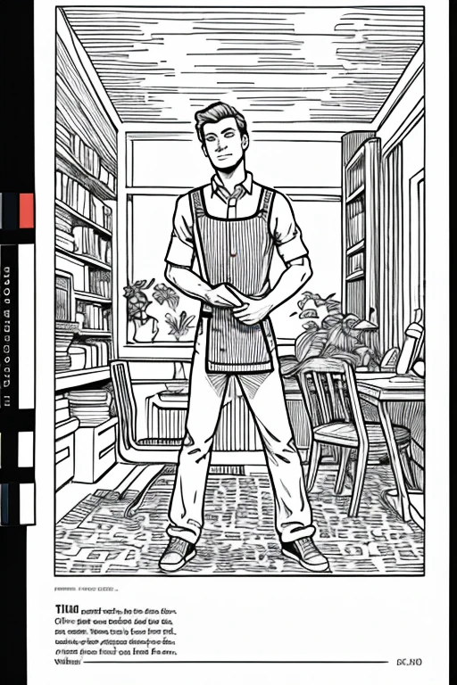 Ebook coloring man