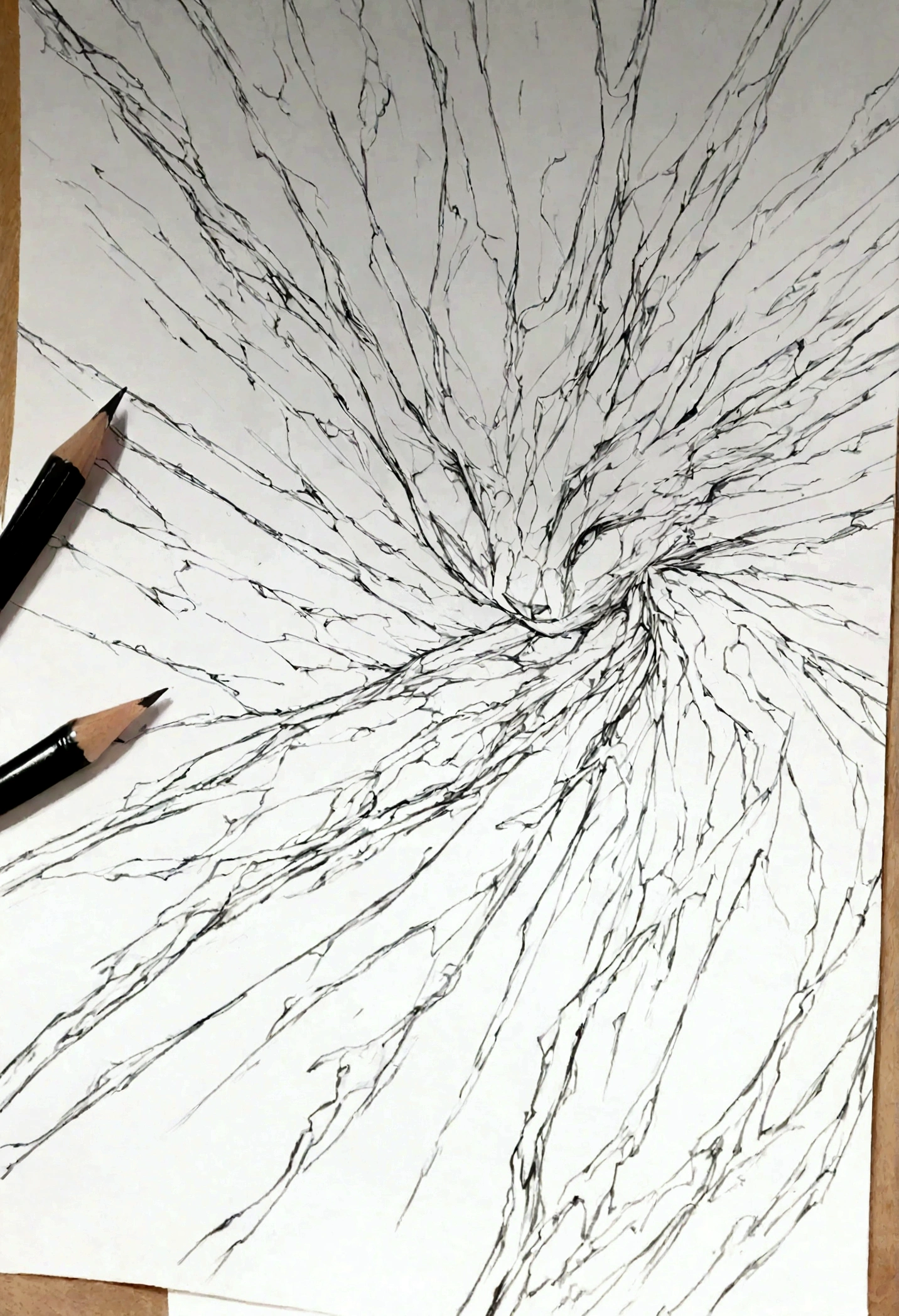 bruxa, line art, pencil