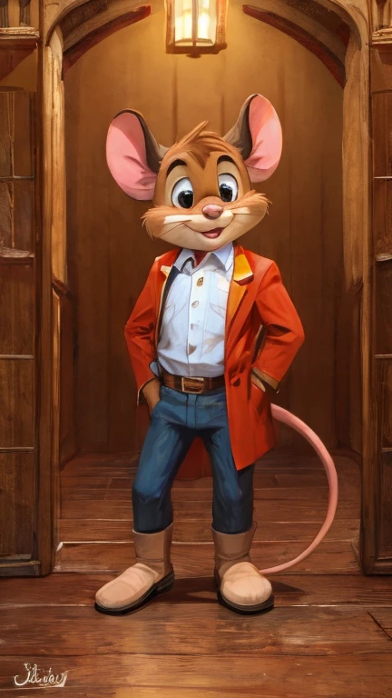 Jerry the mouse is brown