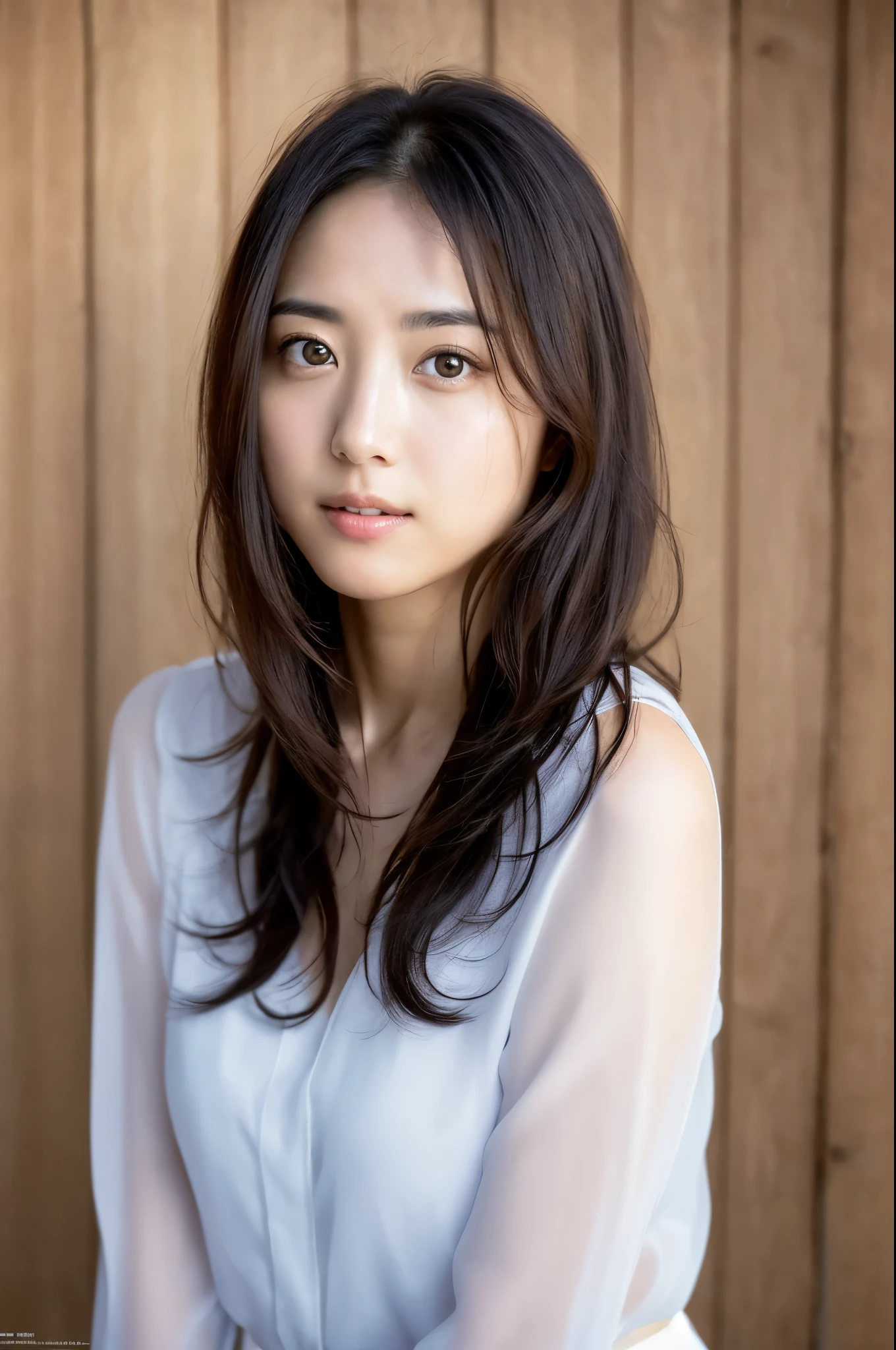 You are a professional gravure photographer.。future、Beautiful Eyes、 ((highest quality)), Clear contours, Woman with beautiful face, (((One Girl,alone))), ((Beautiful Eyes)), Sex Appeal,Albedo and Specular Maps、Accurate simulation of lightweight material interactions、Thigh shot、Three-dimensional