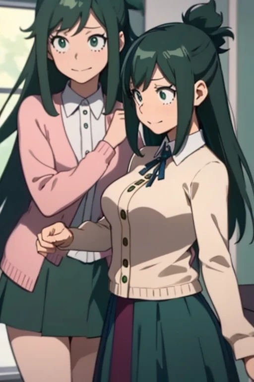 more_details:-1, more_details:0, more_details:0.5, more_details:1, more_details:1.5,Inko /(my hero academy/), green hair, milf ,Anko midoriya,(\Dressing)/, sexy clothes, Christmas style, with Dress with skirt Very short
