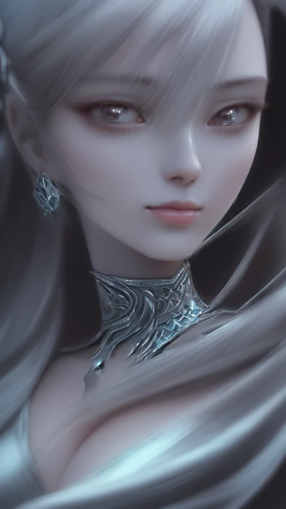 a close up of a woman in a silver and blue dress, chengwei pan on artstation, by Yang J, detailed fantasy art, stunning character art, fanart best artstation, epic exquisite character art, beautiful armor, extremely detailed artgerm, detailed digital anime art, artgerm on artstation pixiv, armor girl
