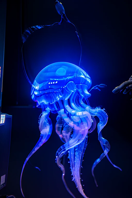 Futuristic jellyfish、Super Resolution