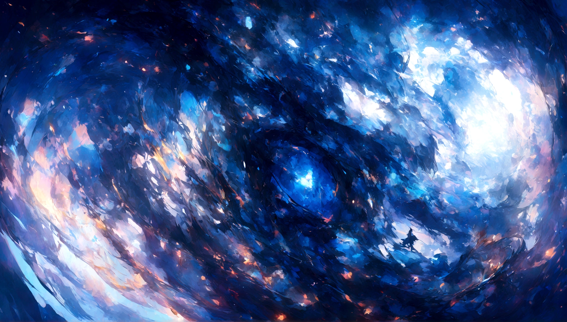 Blue abstract background