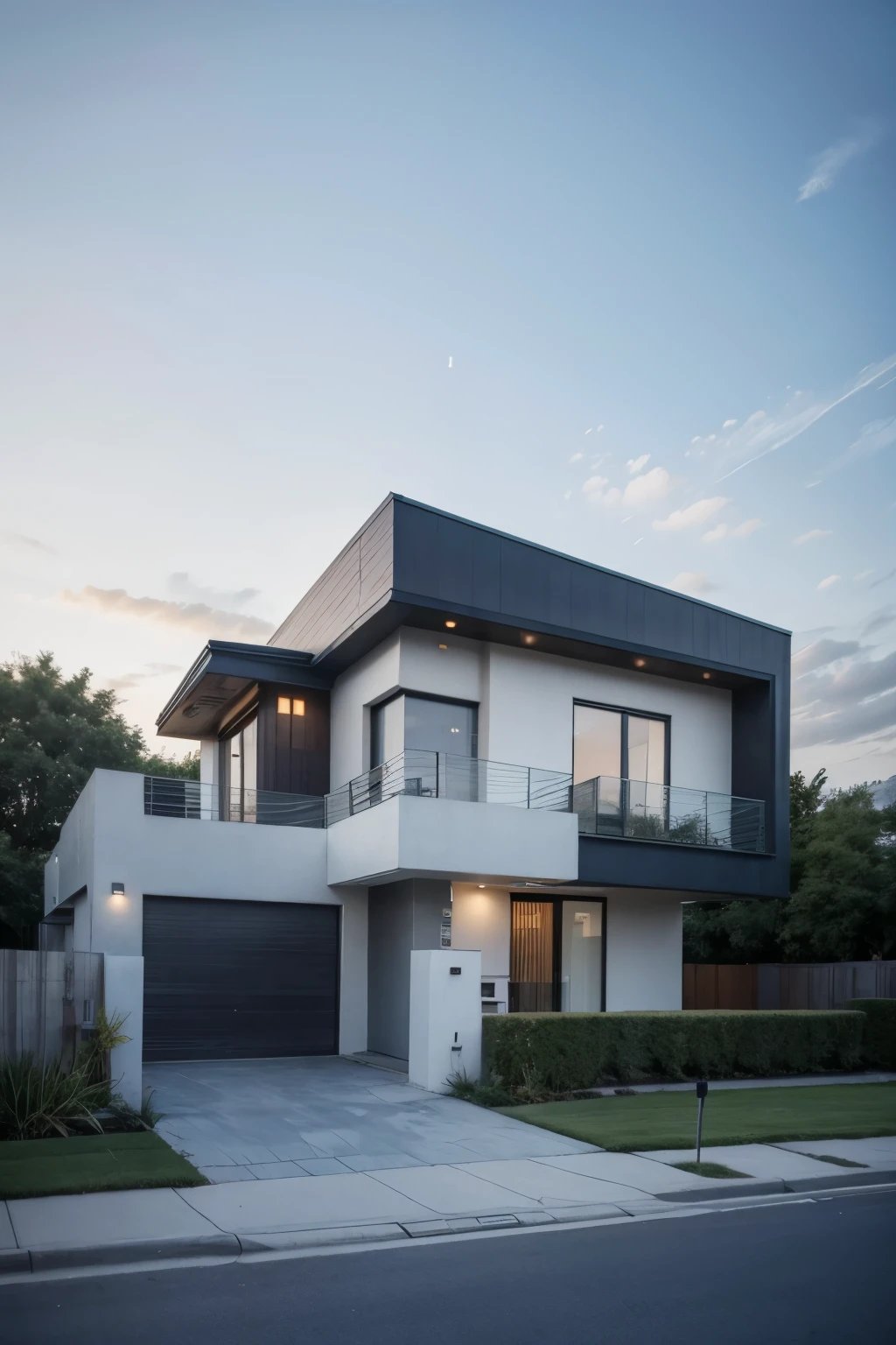 Modern house, sky
