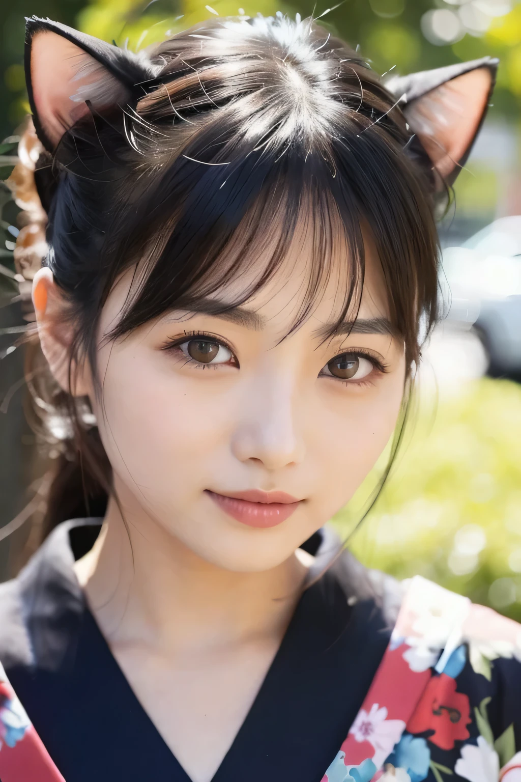 Beautiful Japanese women Cat-like