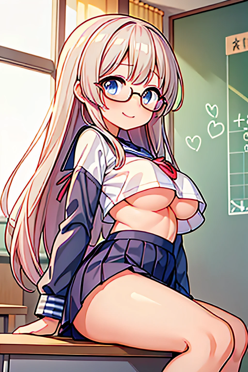 (Rear insertion position, ), Blonde hair and blue eyes, Long Hair, Cute Hips, , ,(Sailor suit、、White garter stockings、Headphones、Glasses), (On the bed), legs apart:1.3、sobbing:1.3、rolling eyes:1.5、tongue out:1.6,nsfw、BREAK Perfect Anatomy、Highest quality、(cute:1.1)、(cute)、(High resolution:1.2)、Unbelievably absurd:1.3、Incredible illustrations、(cuteイラスト:1.2)、Beautiful background、(1 girl) 、solo)、(10th Generation、JK、Loli face、Small breasts:1.2)、slender、、(female masturbation:1.3、crotch grab:1.2、pussy juice:1.5、peeing,cameltoe:1.3),、、、Eye highlights：0.1、