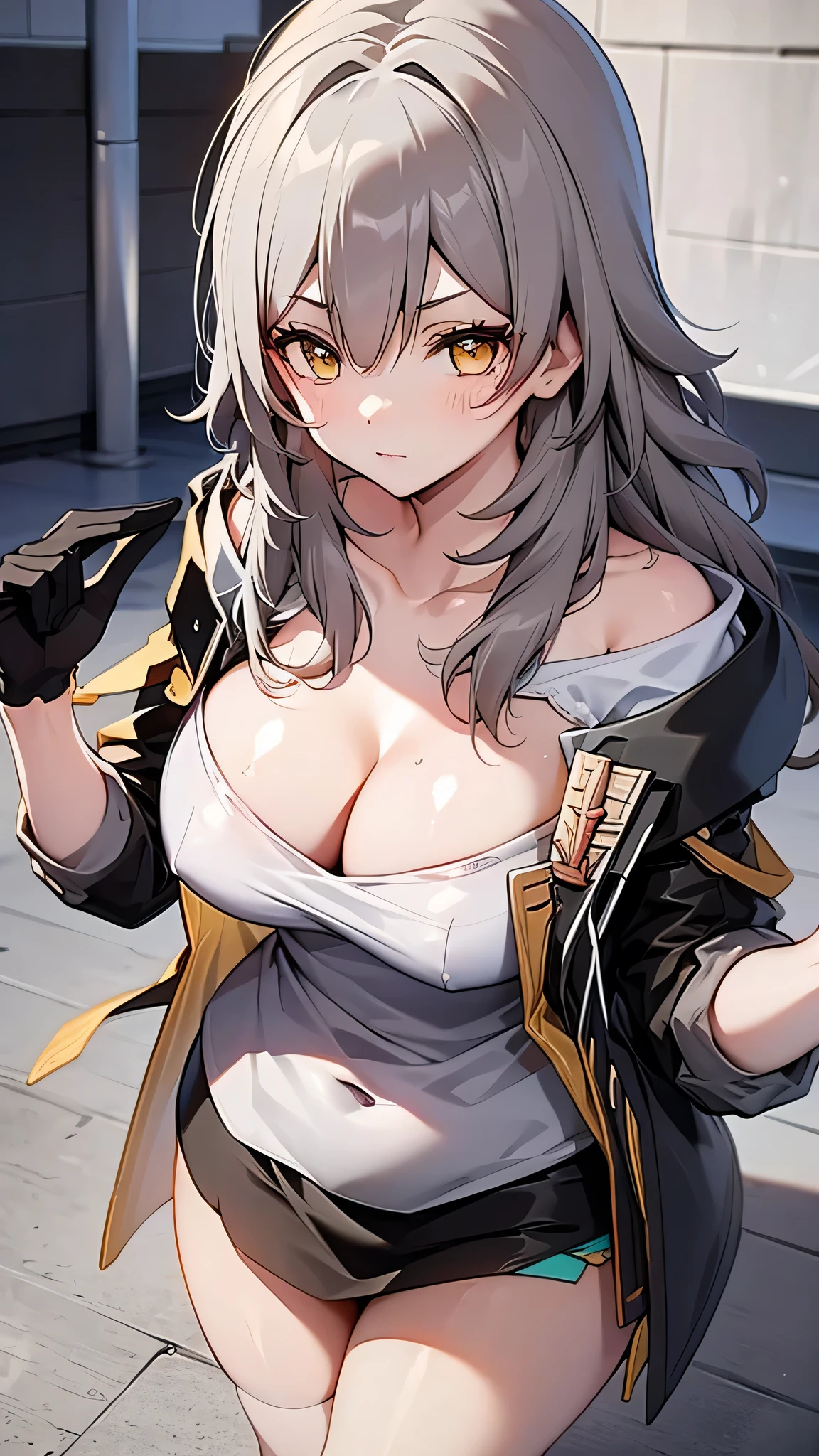 Masterpiece, Large Breasts,Chubby,、A serious face, Bunny girl