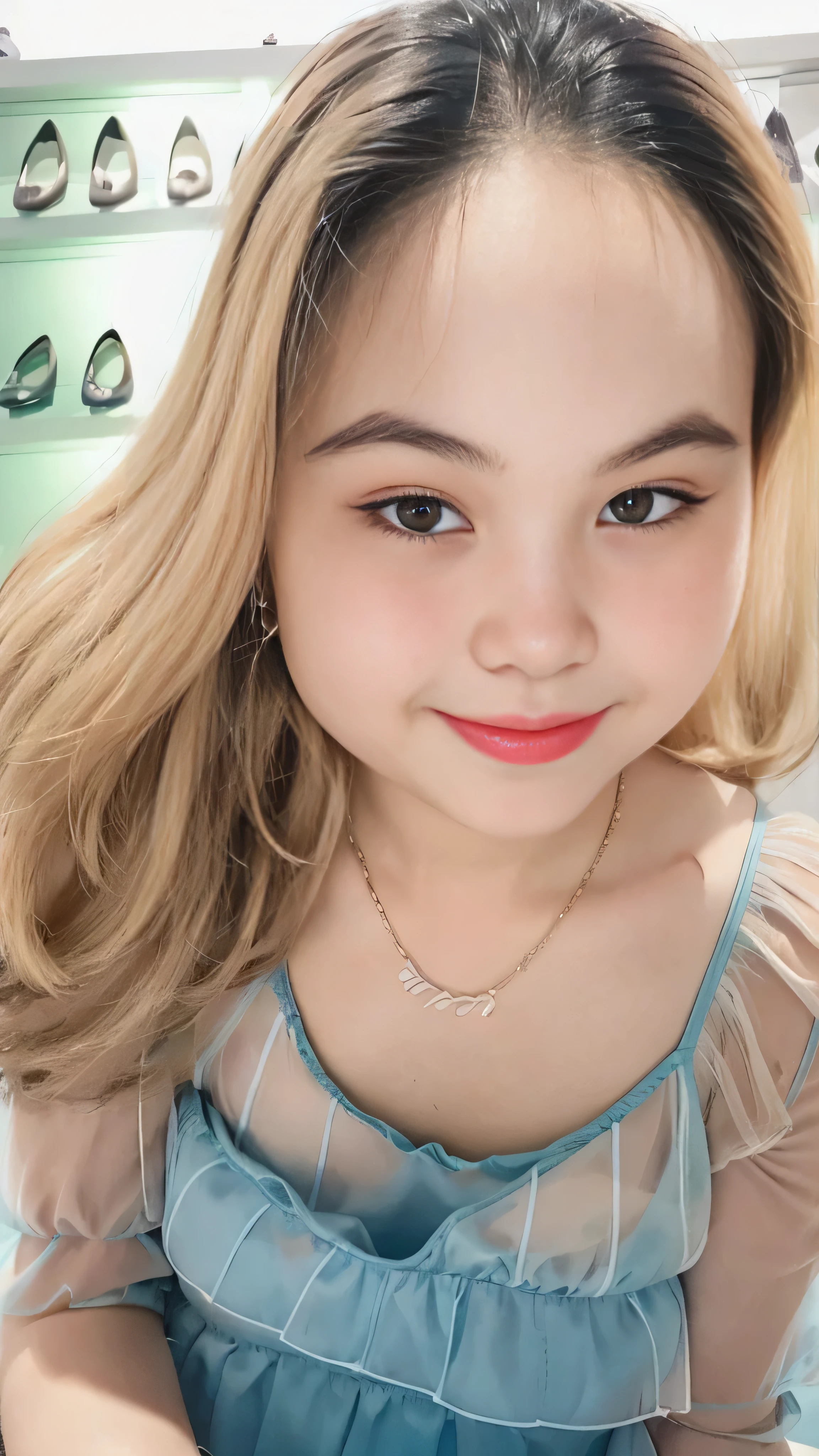 19 year old girl, (sheer Summer dress, see-through:1.2), (Face Focus) ,   hair scrunchie,  , (High color saturation:1.0),  (highlydetailed skin), (Best Quality:1.0), (超A high resolution:1.0) ,(photographrealistic:1.0), (ultra-detailliert:1.0), (8K, Raw photo:1.1), (Smile:0.7), full body