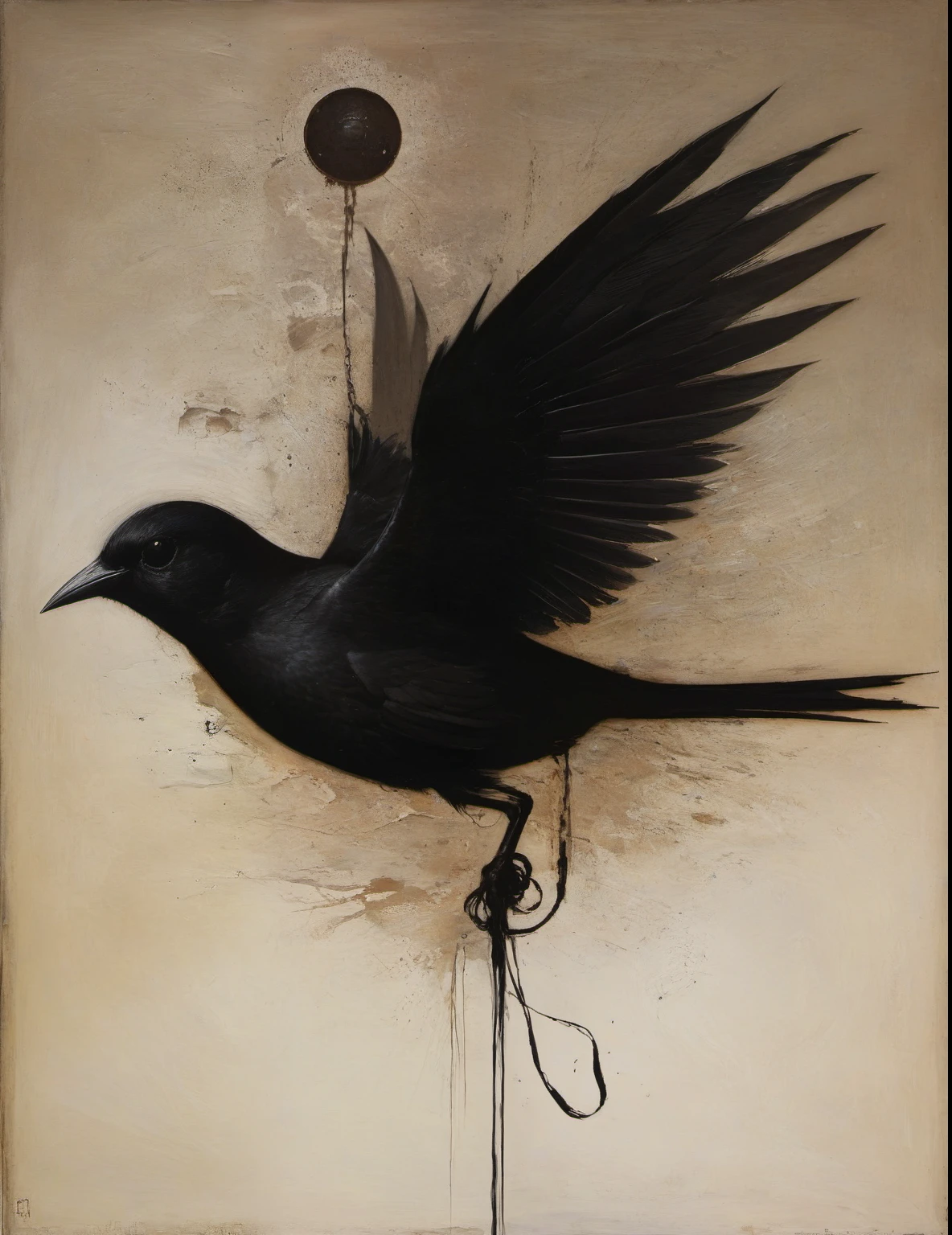 James Gurney, Surrealist art , dream-like, Mysterious, Provocative, symbolic, Complex, detailed,, (Gothic but very beautiful:1.4), (masterpiece, highest quality:1.4) , Nicola Samori Style, Little Bird Da