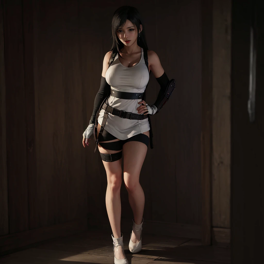 "((Highest quality,16K,High resolution,masterpiece:1.6)),Very detailedな,Very detailed,(Realistic,photoRealistic,photo-Realistic:1.37),  (Huge and stunning goddess shot, Very hot and sexy,((short hair)), Great beauty, Perfect balance, Beautiful body,((White skin:1.5)), Slim body beauty: 1.4),there is a woman in a red bikini and black leather Harness, Red and black cyberpunk outfit, Wearing a shiny breastplate, Cyberpunk Costume, Wear professional clothing and protective equipment, I rode a lot, Harnesses and garters, Wearing a sexy crop top, Funny costumes, Post-apocalyptic atmosphere, Very sexy devil costume, Cyberpunk Angry Gorgeous Goddess, skintight red leather armor, Harness, Soft indirect lighting in the studio,((Delicate artwork on a dark grey background))、((A beautiful figure that stands out against a dark background))、

