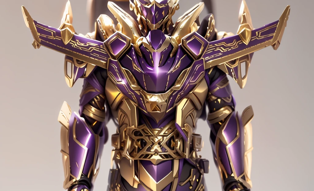 The color changes to gold and purple，Some gold and purple（Ensure its layering and armor texture，Gold as the main color）
