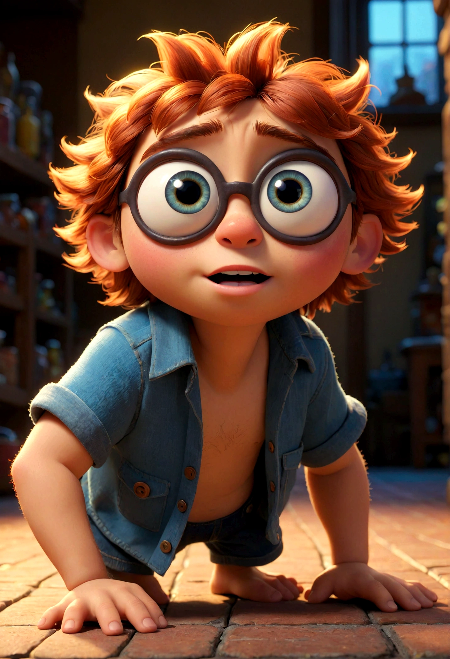 pixar character ,pixar style, funny creature from parallel reality, (best quality), (masterpiece), (best lighting), (high detailed skin:1.0),( detailed eyes), 8k uhd, dslr, soft lighting, best quality, film grain, Fujifilm XT3,