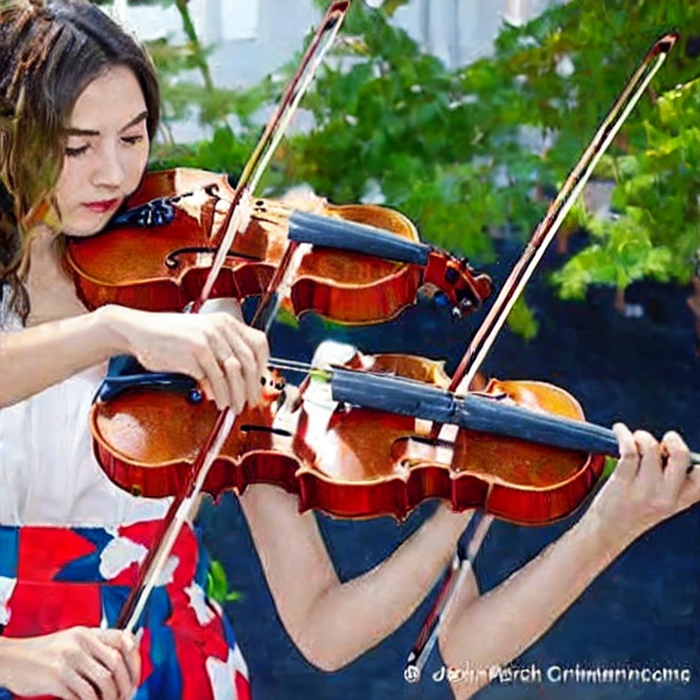 (masterpiece, best quality:1.2), 1girl, playing violin, solo