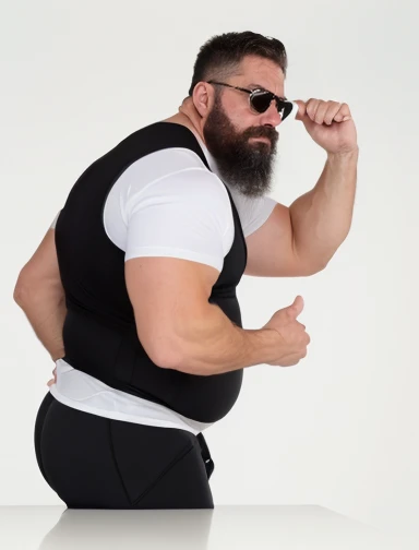 masutepiece,High quality,Highly detailed,intense scene, solid, Gritty reality setting for 50 year old sexy fat bearded man,full of sweat,Full body,Big belly,((Wearing a white shirt and white trunks)),Stunned face,Open the legs,In the darkness, Varied Camera Angles in Photography. (( ((tmasterpiece)),(((best qualtiy))),(CharacterDesignSheet,Same role,frontage,Lateral face,on back),araffe com barba e bigode segurando um espeto de carne, musculoso, big butcher man posing scarily, papai que, corpo robusto e encorpado, Personagem 3D, Personagem 3D, Rasputin como personagem Grubhub, Atarracado, 3 d character render, um personagem baseado em um haggis, macho, muscular character ,solo,Short black ,tmasterpiece,best qualtiy,looking around a corner,full bodyesbian,A detailed,ssmile,sport outfit,Wearing a black sports vest,Glasses as an accessory,charturnbetalora,concept-art,concept art of character,Character sketches,reference sheet,Role table,(simplebackground,white backgrounid: 1.3), gesturing with hands towards the viewer, communicating with hands))
