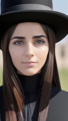 a Haredi woman focus on the face.