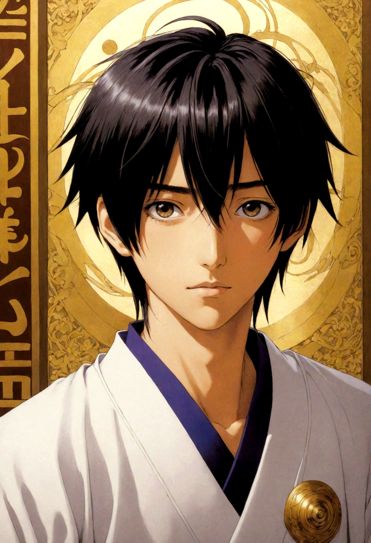 1boy, solo, Hikaru no Go, best quality, masterpiece, very aesthetic, perfect composition, intricate details, ultra-detailed