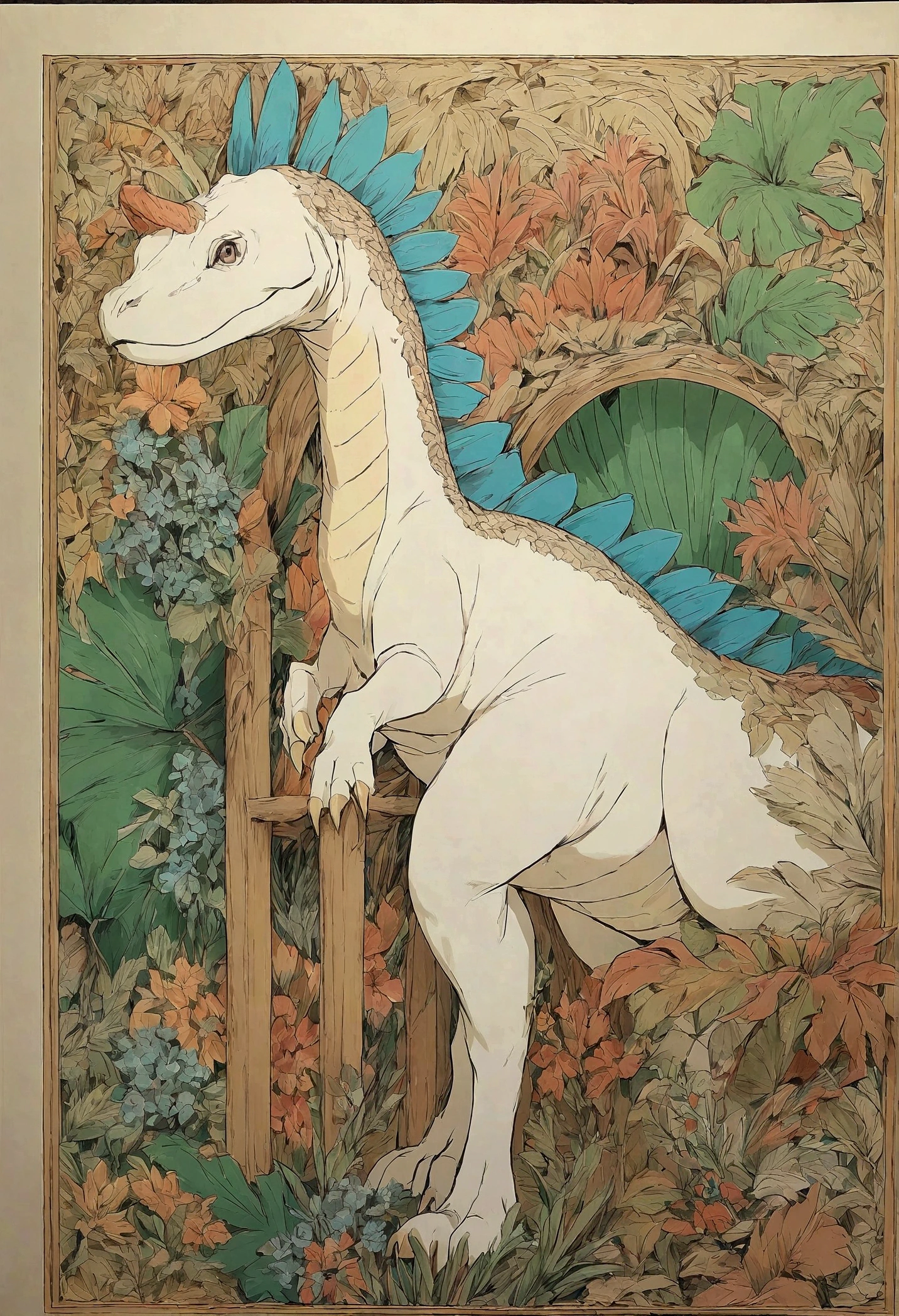 imagen de dinosaurio para colorear