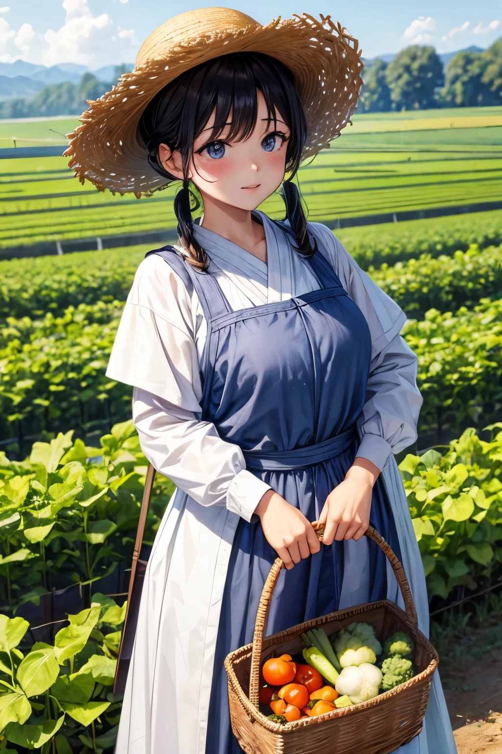 peasant country clothes、Natural、vegetables、Farmer&#39;s Daughter