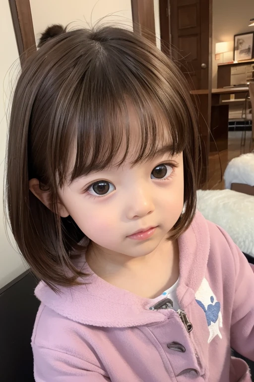 Caucasian、female、Brown Hair、baby