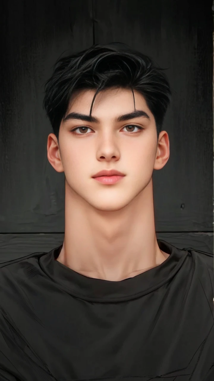 masterpiece, 1boy, young, handsome, black hair, undercut hair, perfect face, detailed eyes and face,black eyes, clean shaved, muscular, capturing a rural atmosphere, dynamic lighting, unreal engine 5