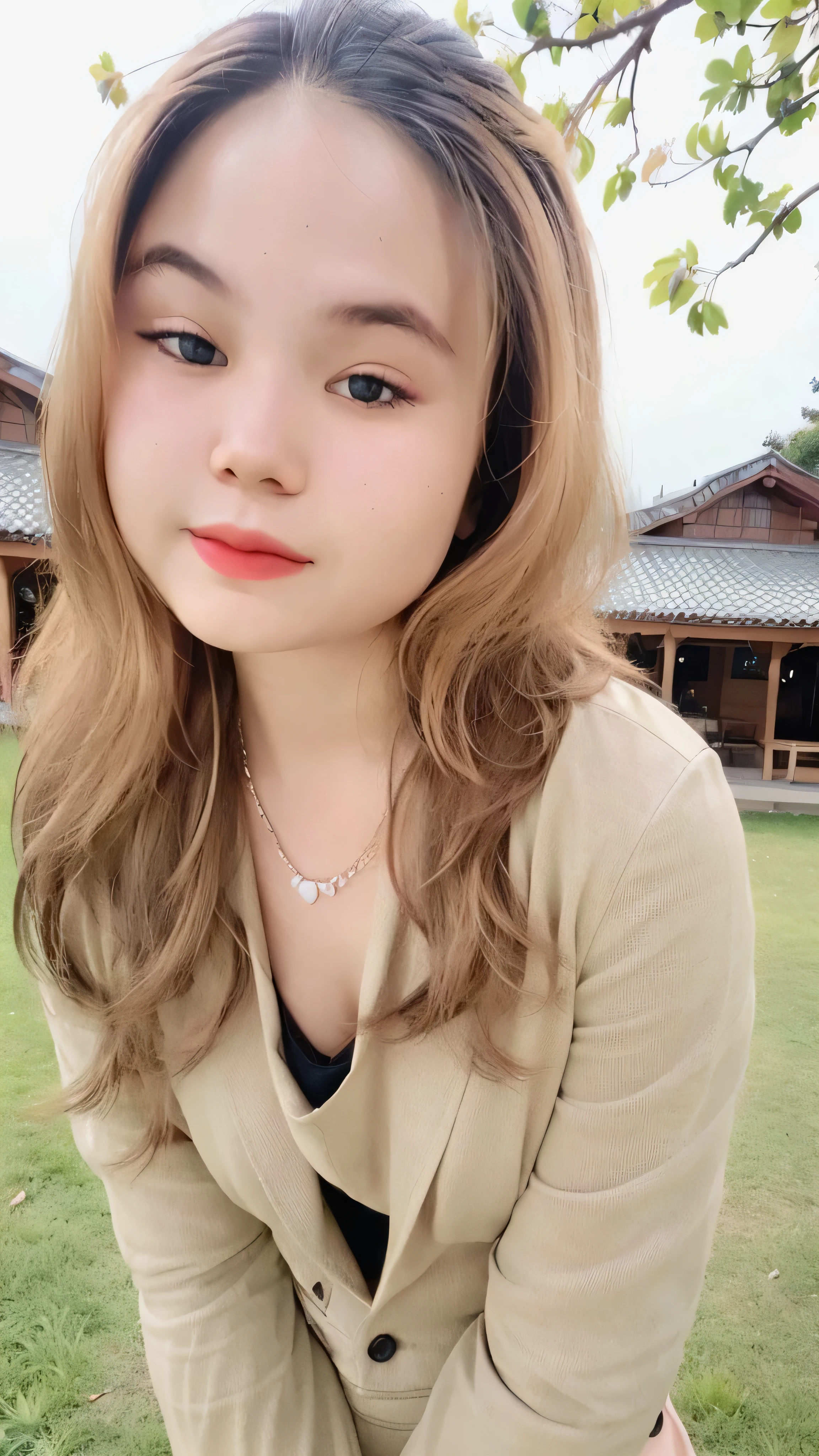 (super highest quality:1.3) (very realistic, Photoreal:1.3), (sharp focus:1.3), (Realistic and very high quality:1.3). (high resolution/High resolution:1.3), very delicate and beautiful, soft light, (brown hair, Shoulder-length straight bob hair sways in the wind), beautiful detailed girl, highly detailed eyes and face, beautifully detailed nose, thin and beautiful eyes, 1 girl, Japanese, Pure beauty, cute, young, (smaller and flat chest), realistic face, realistic body, beautiful thigh, open shirt, mini skirt, cherry blossom background