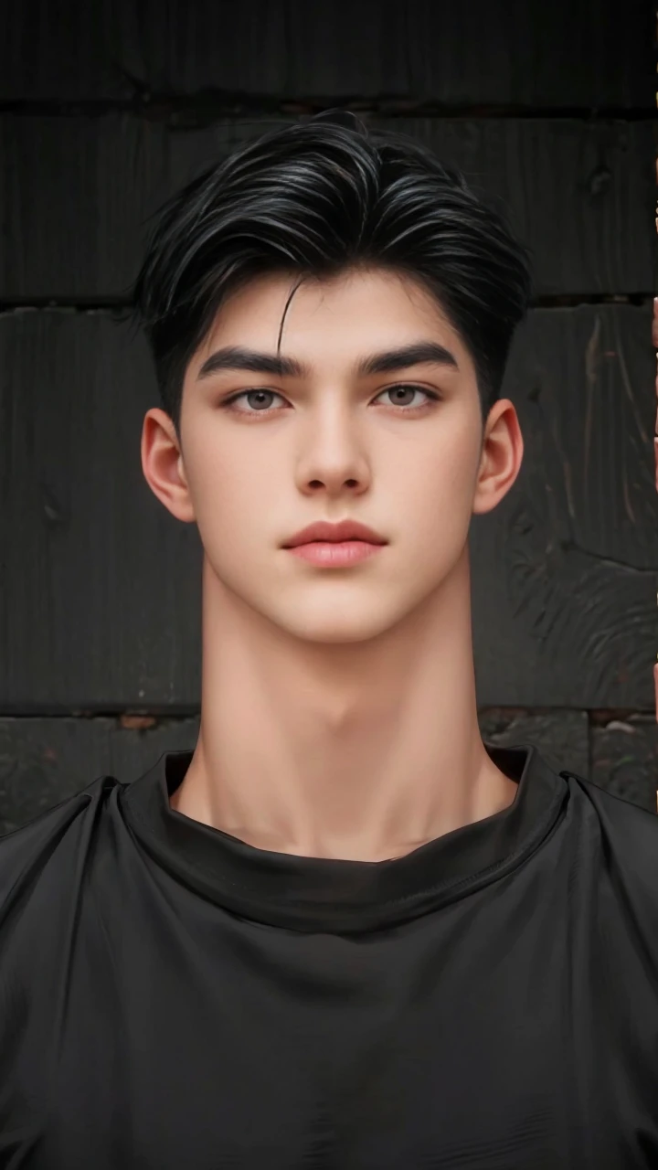 masterpiece, 1boy, young, handsome, black hair, undercut hair, perfect face, detailed eyes and face,black eyes, clean shaved, muscular, capturing a rural atmosphere, dynamic lighting, unreal engine 5