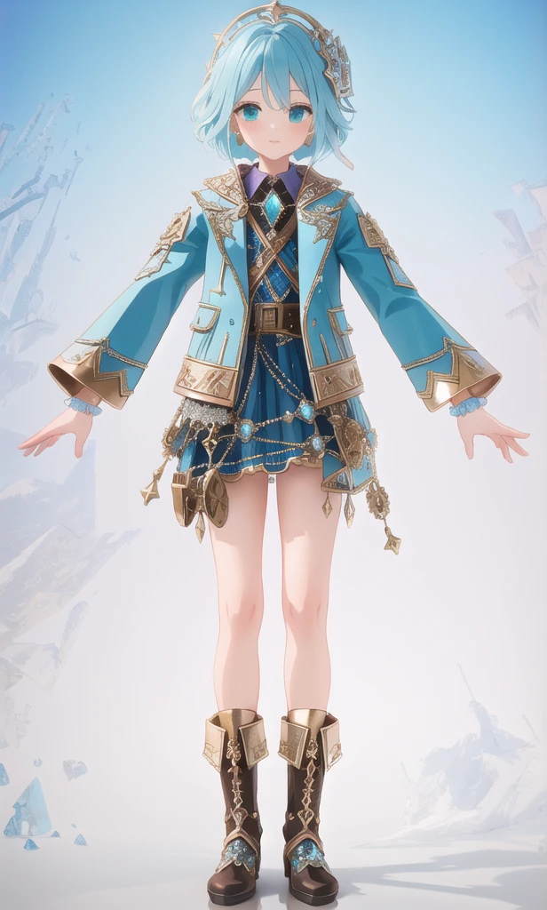 dress transparent, gem, details, detailed scene, magical items, highly detailed scene, masterpiece, 3D, sculptural, textured, handmade, vibrant, fun,  Textured, distressed, vintage, edgy, dirty, noisy