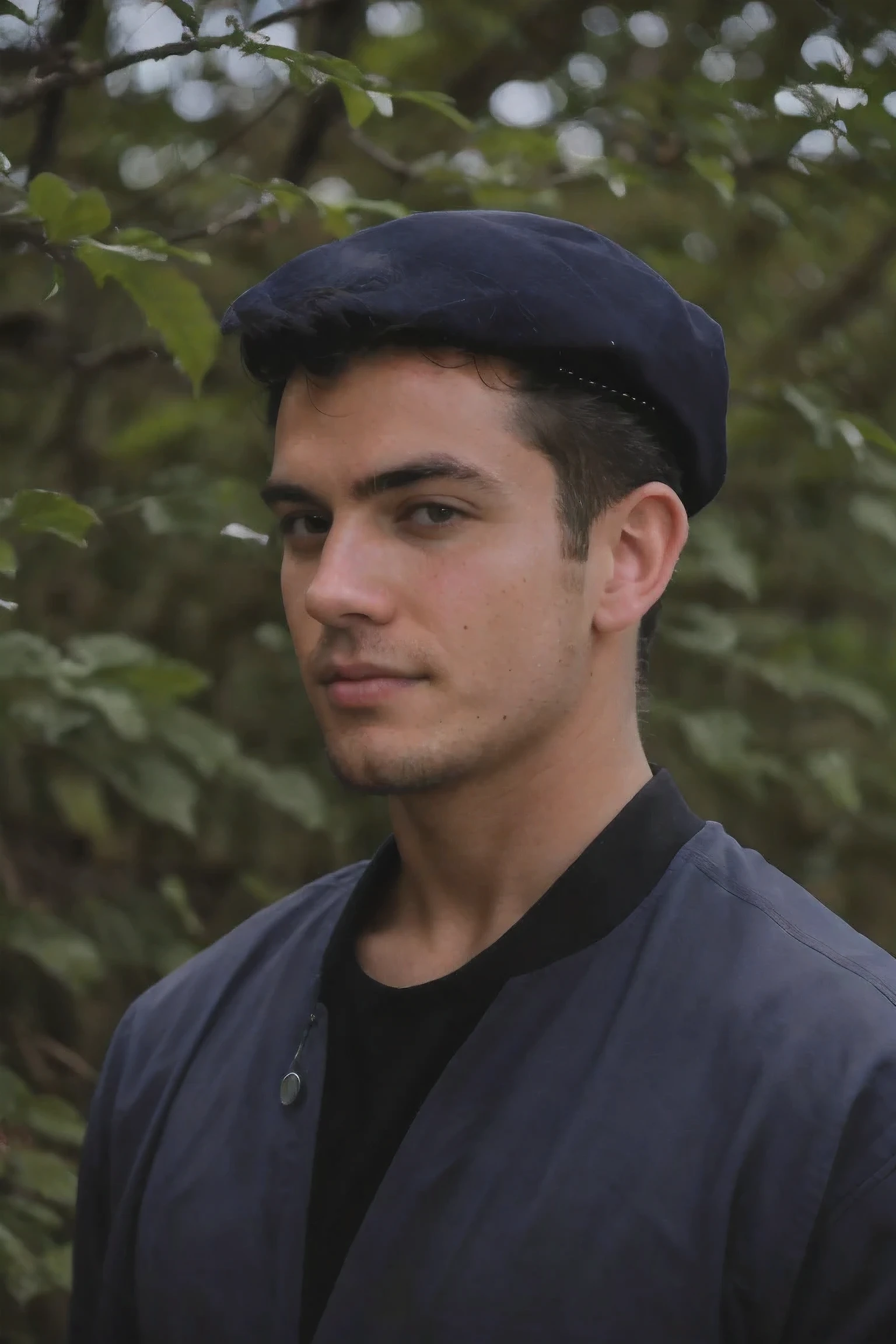 Handsome men ,forest